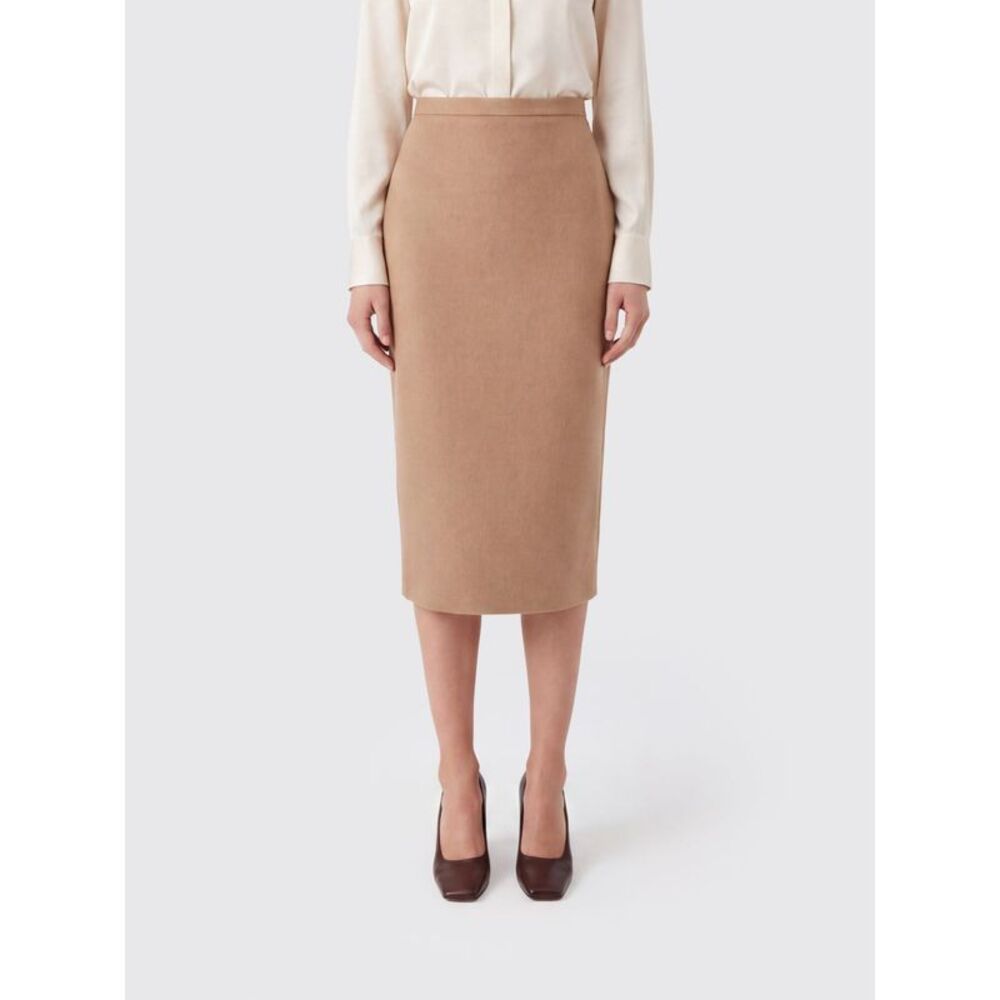 Max Mara Women Wool Knit Midi Pencil Skirt Max Mara With High Waist